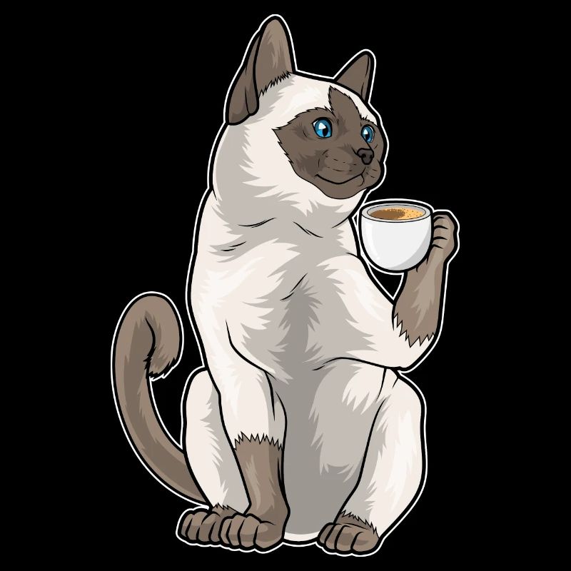Siamkatze Kaffee Tasse