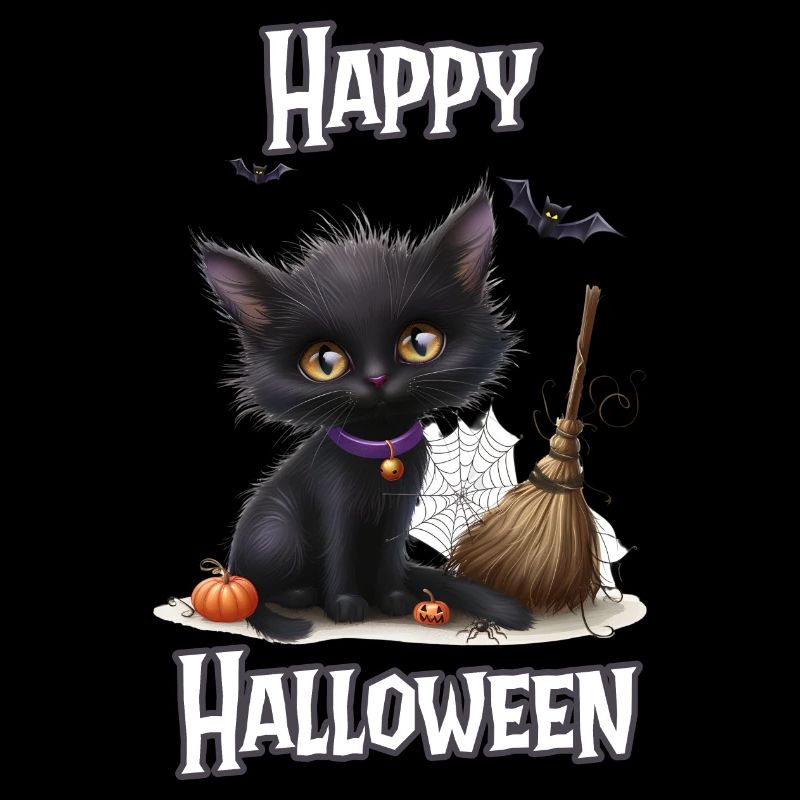 Halloween – Joyeux Halloween Chat Noir Mignon