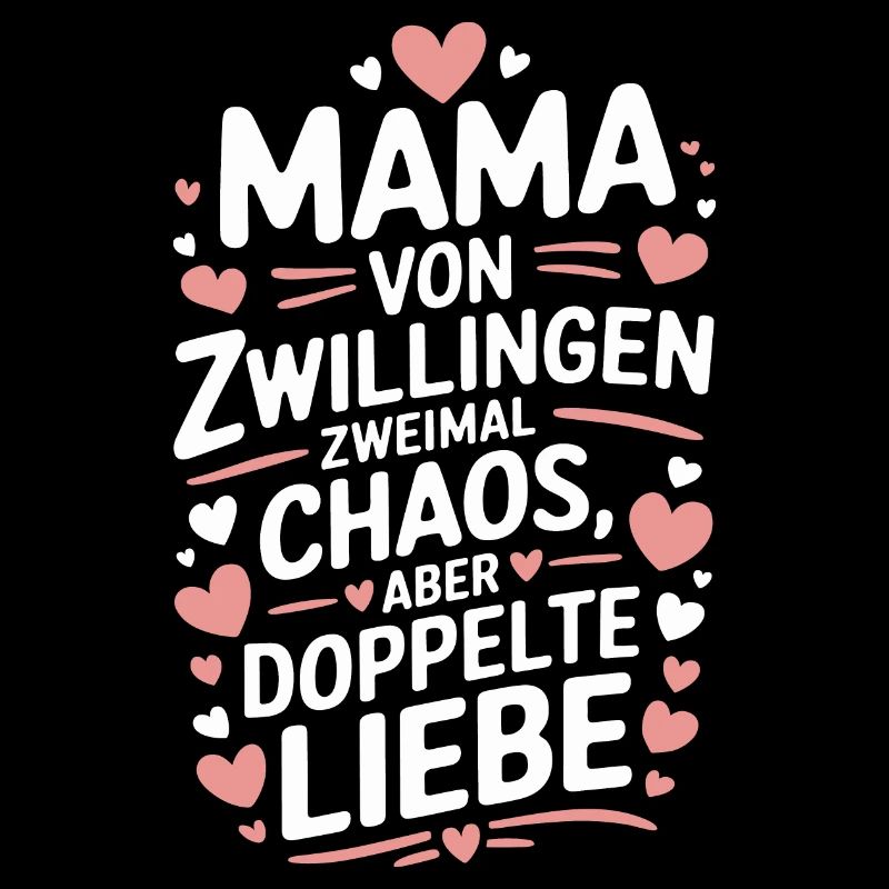 Mama von Zwillingen Zwillings Mutter Zwillingsmama