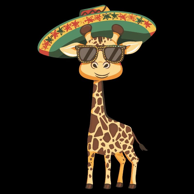 Giraffe Funny Sombrero