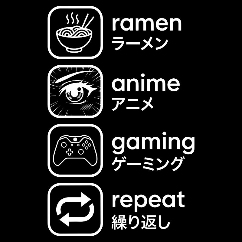 Ramen Anime Gaming Repeat Japan Design