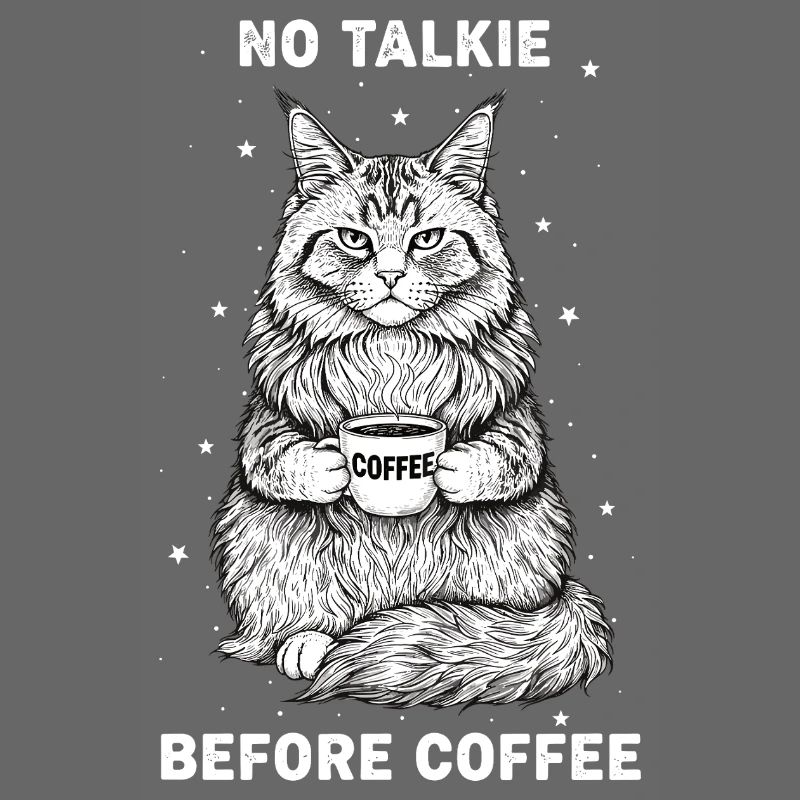 Pas de conversation devant un chat amateur de café
