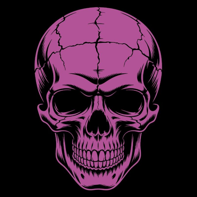 Grosser grinsender Skull