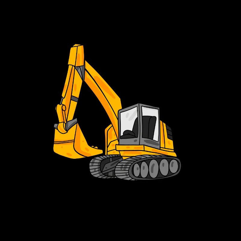 Baustelle Bagger Baggerfahrer Geschenk