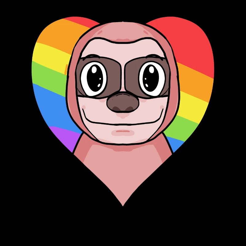 LGBT Animal Sloth Rainbow