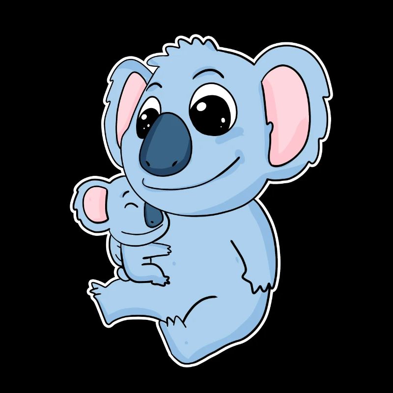 Koala Family - Koala avec bébé - Koala Motif