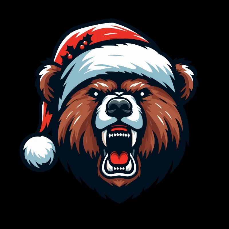 Ours Grizzly de noël