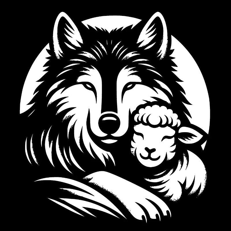 Wolf and lamb, we can all be friends