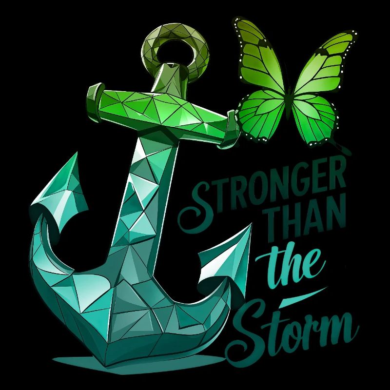 Krebsbewusstsein Brust Phrase Stärker als Sturm