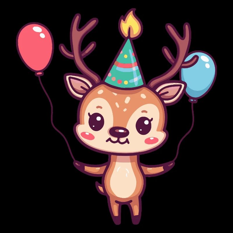 Cerf Anniversaire Bébé