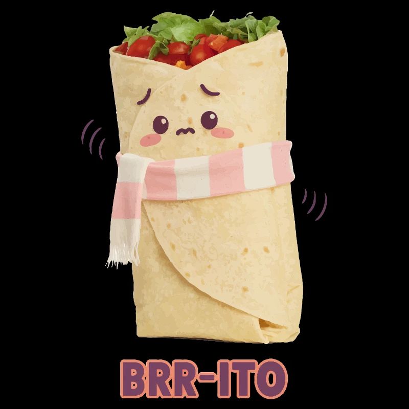 Brr-ito - Cold Burrito Funny Food Pun