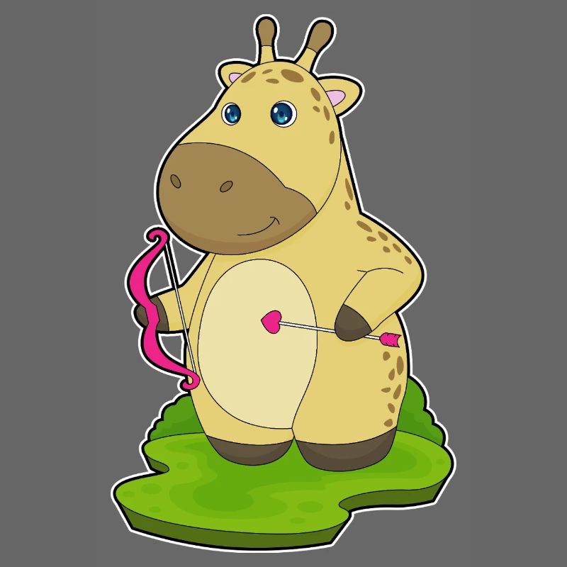 Giraffe Bogenschütze Bogen