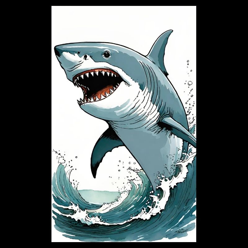 Requin | Grand requin blanc | Créature marine | Poisson