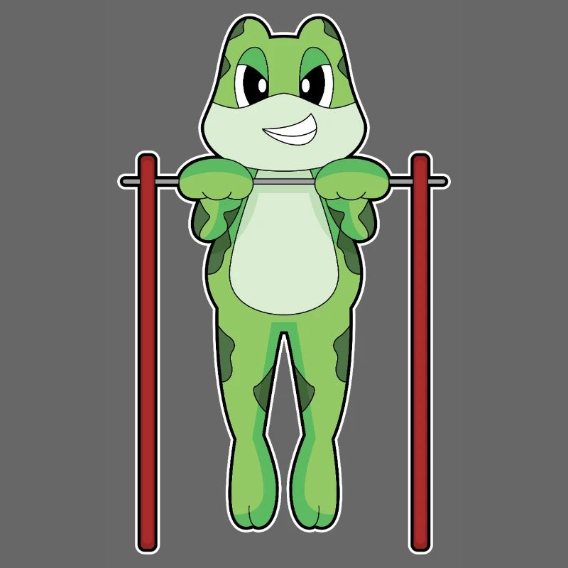 Frog Bodybuilder Pull-ups Bodybuilding