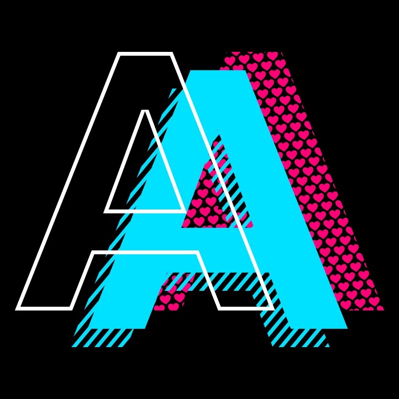 Pop Art Buchstabe A Geschenk