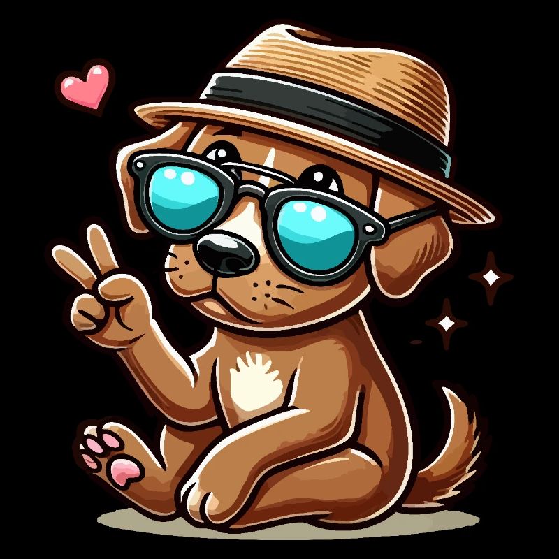 Hund mit Hut