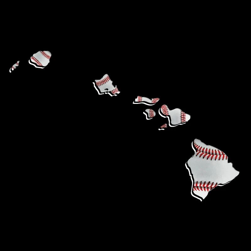 Real Baseball in the Hawaii State Map