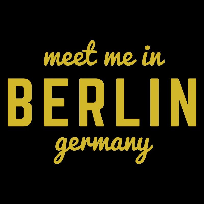 Berlin Germany Fan Flag Design T Shirt