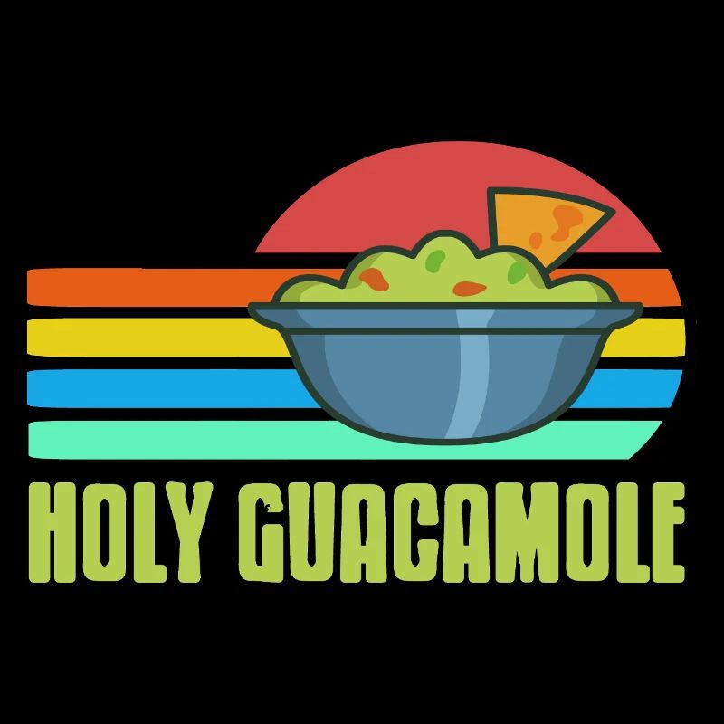 Holy Guacamole Retro Funny Avocado Dip Pun
