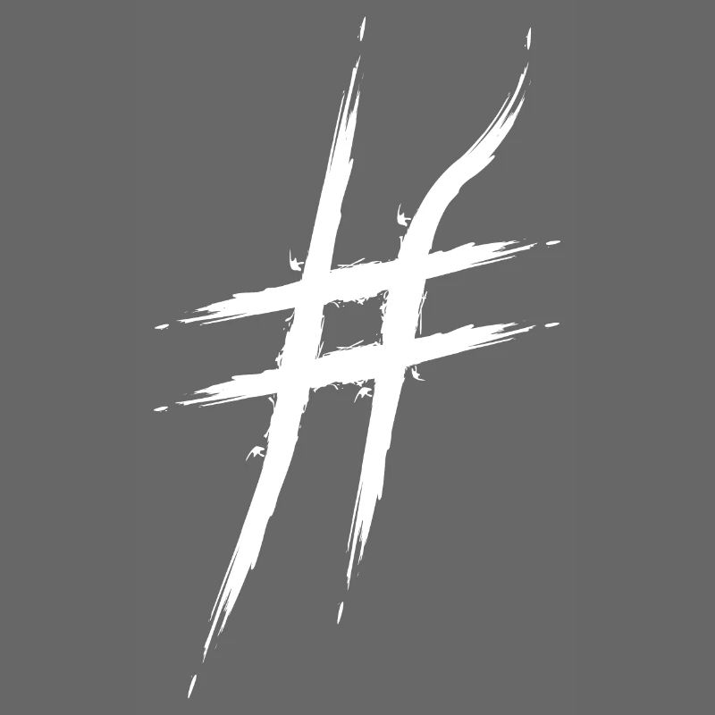 Hashtag design # icon reassignment diamond