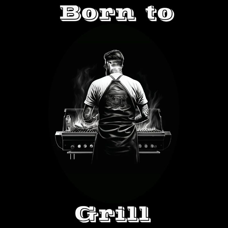 Born to Grill weiß