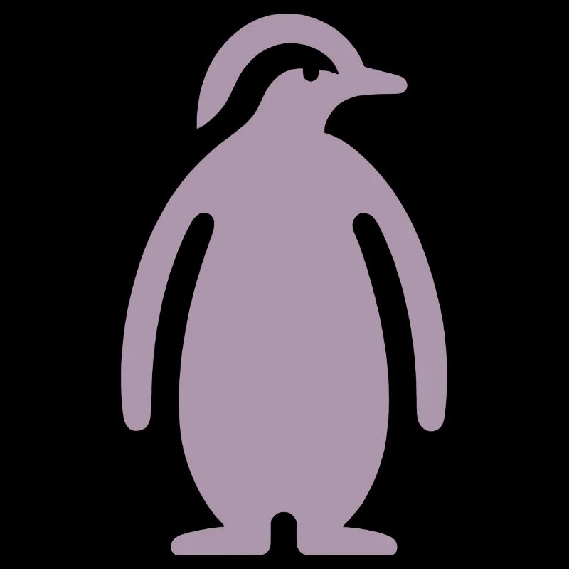 Pinguin Silhouette Elegantes Design