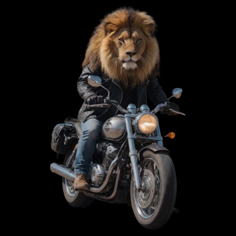 Lion motard
