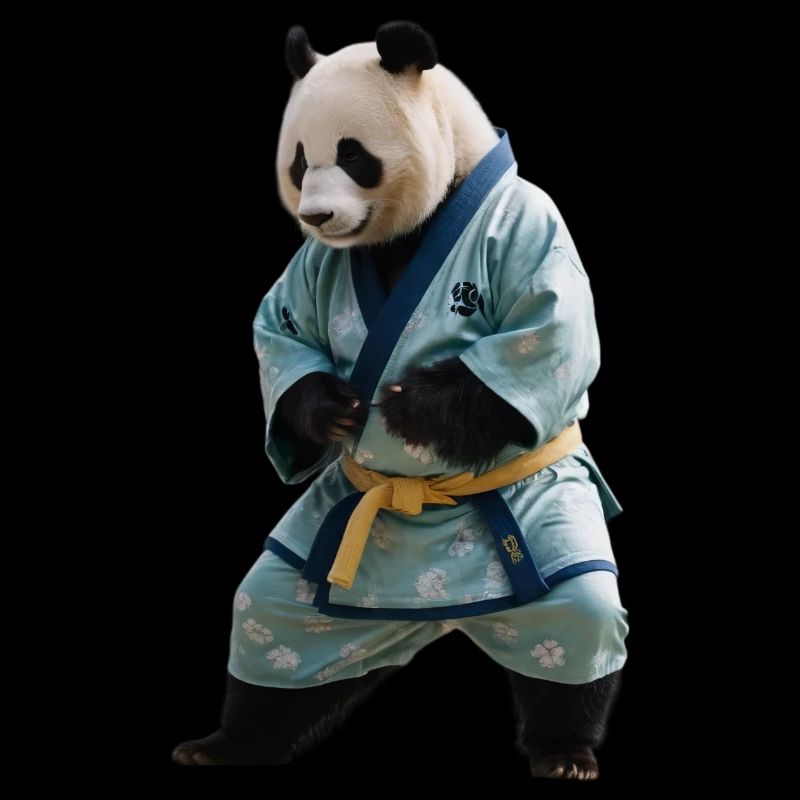 Sportlicher Panda