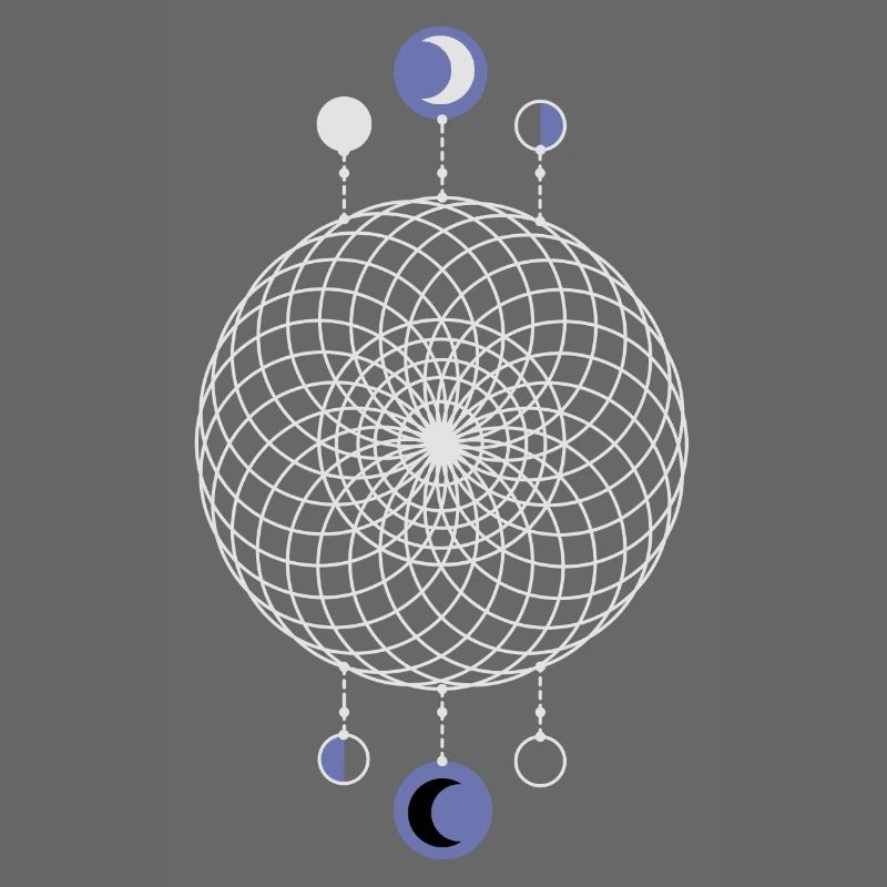 Geometric Pattern Moon Phases