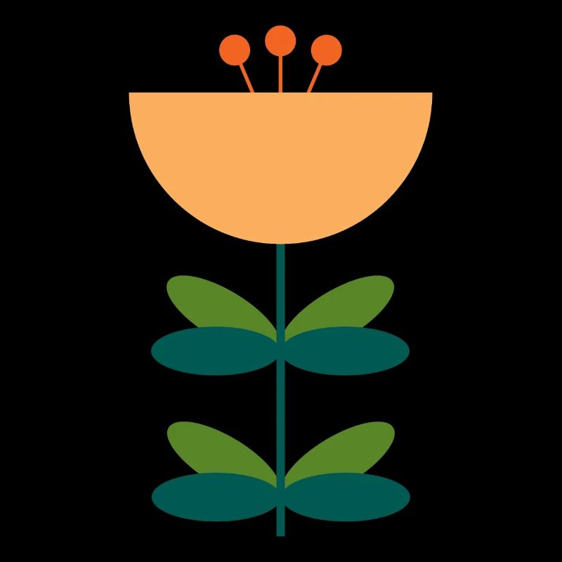 Abstraktes Blüten-Illustrationsdesign