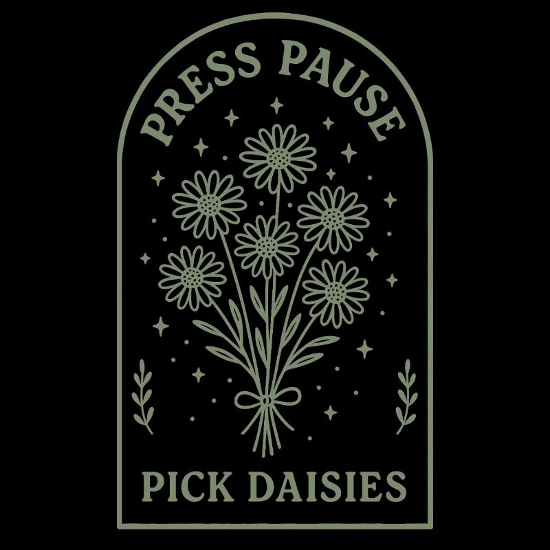 Pause machen und Blumen pfücken