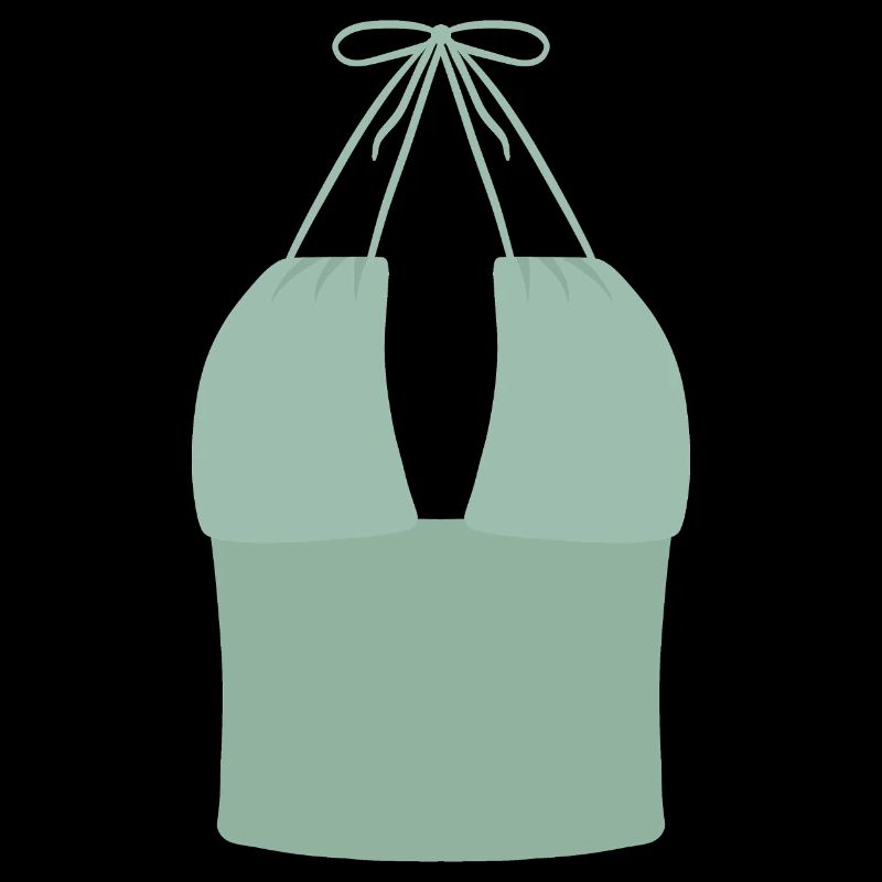 Mint Halter Bikini-Oberteil