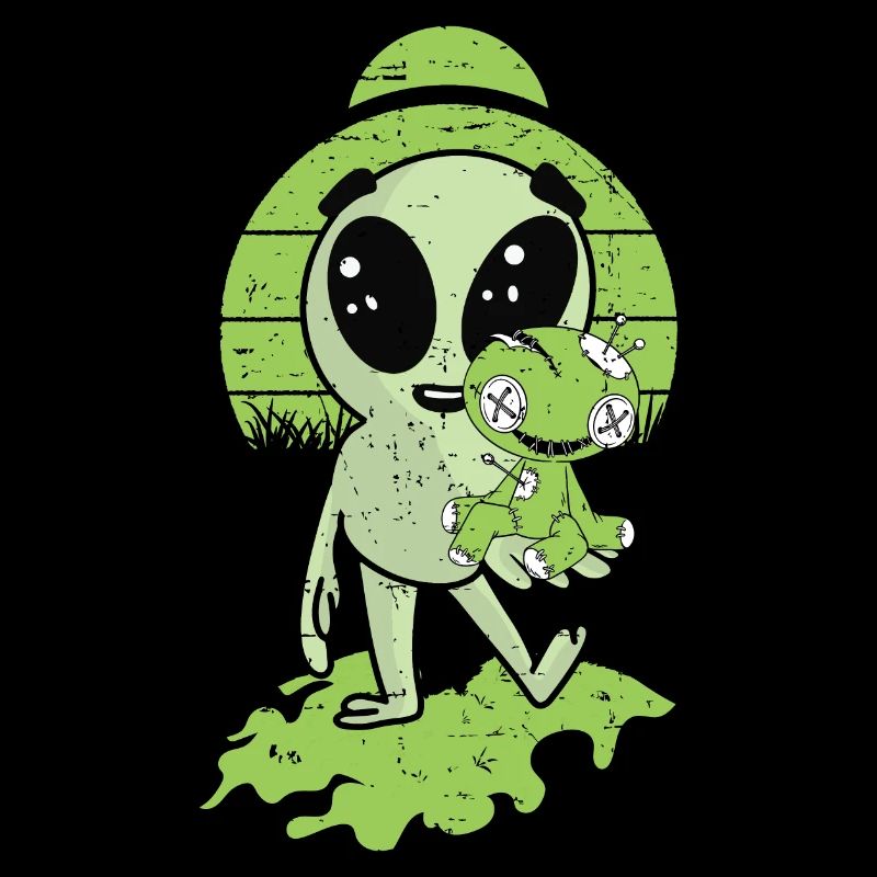 Alien with Voodoo Doll