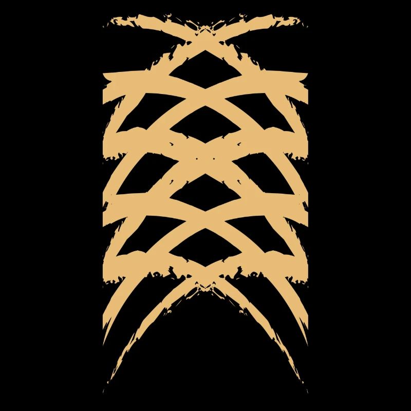 Diamond Art Crossed Pattern Woody Bones