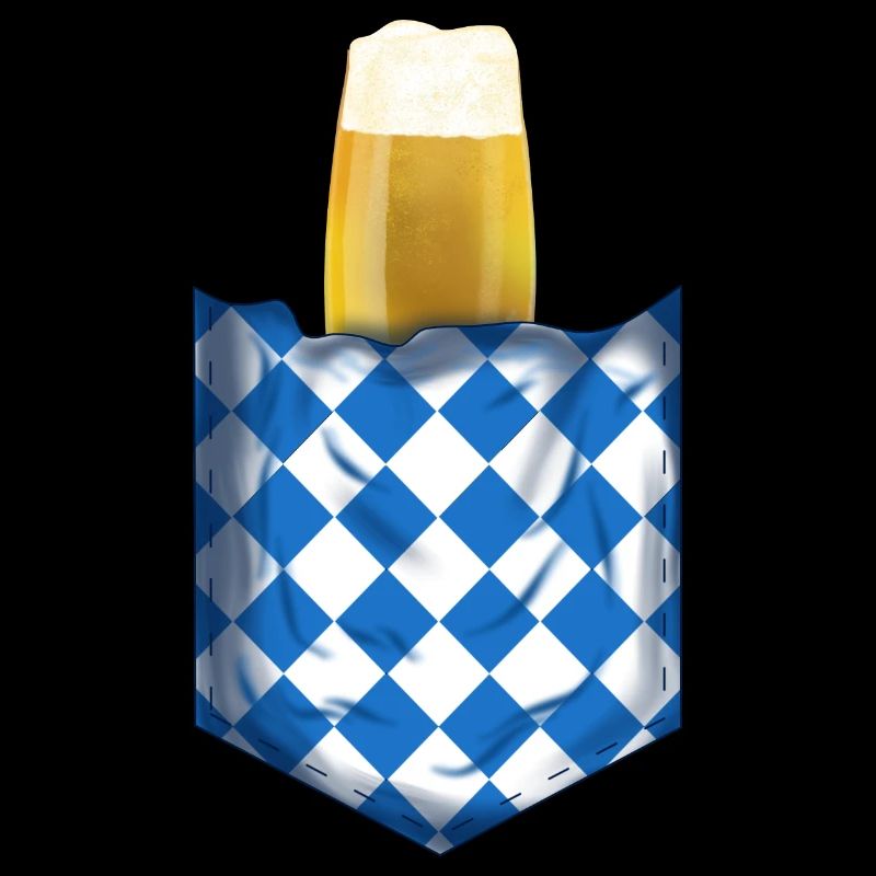 Bier in Brusttasche - leiwandes Biertulpen Design