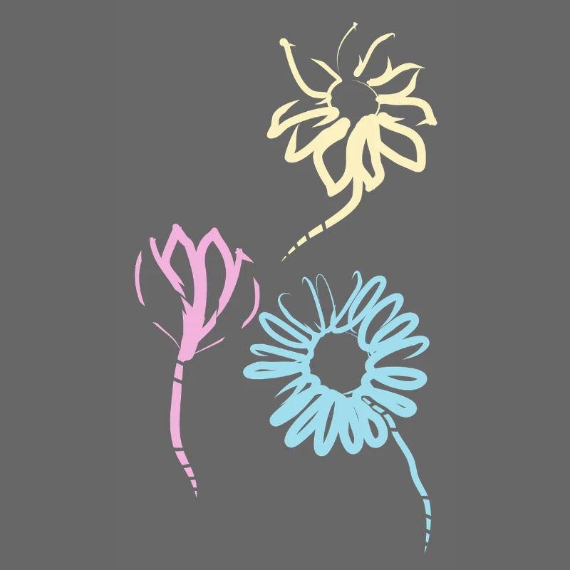 Fleurs colorées de l’amitié