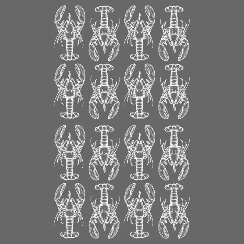 Lobster Glyph Repeating Pattern