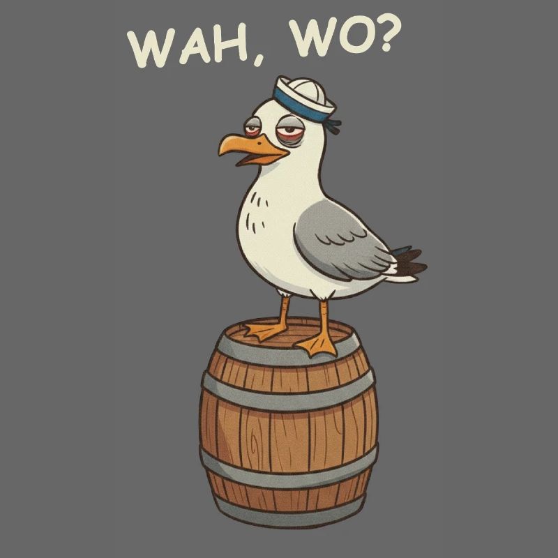 Betrunkene Möwe