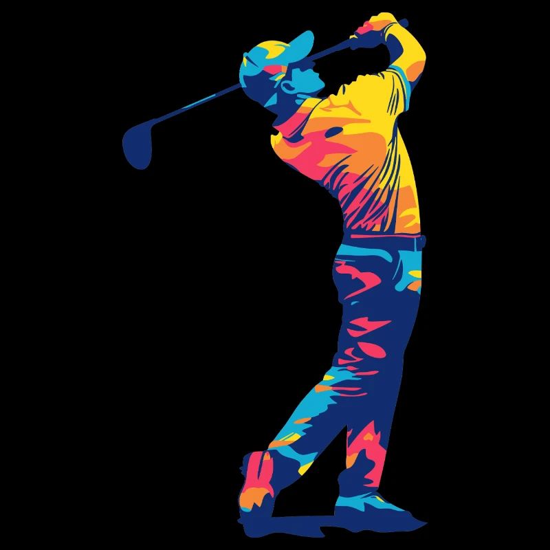 Golfeurs dans le swing