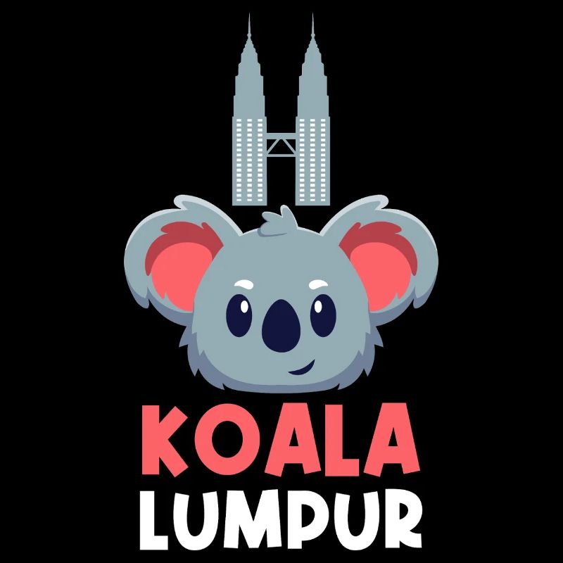 Koala Lumpur Jeu de mots de voyage mignon