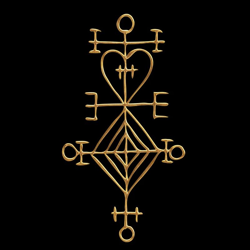 Ástarstafur, Love Charm, Magic Rune Amulet