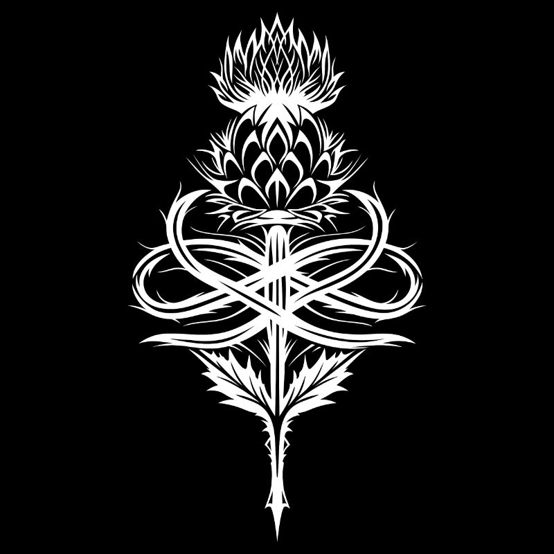 Chardon tribal avec symbole de l’infini