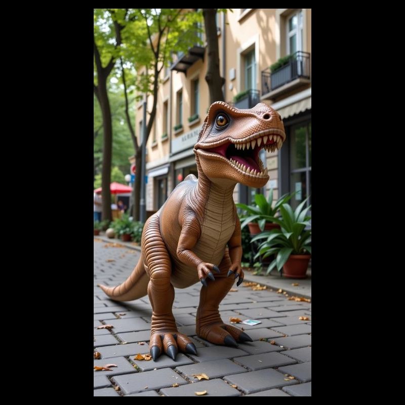 T-Rex in der Stadt
