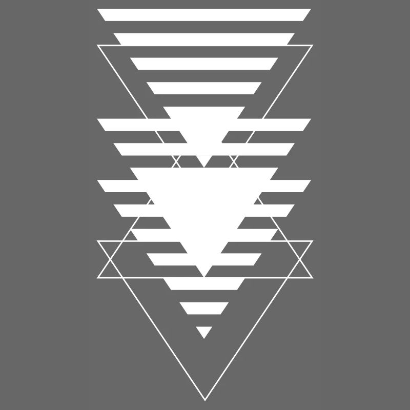 Layered Triangle Geometric Pattern