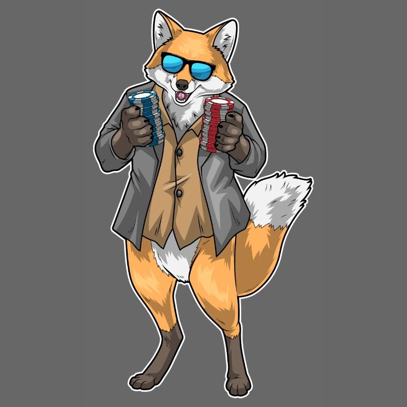 Fox Poker Poker Chips Card Game