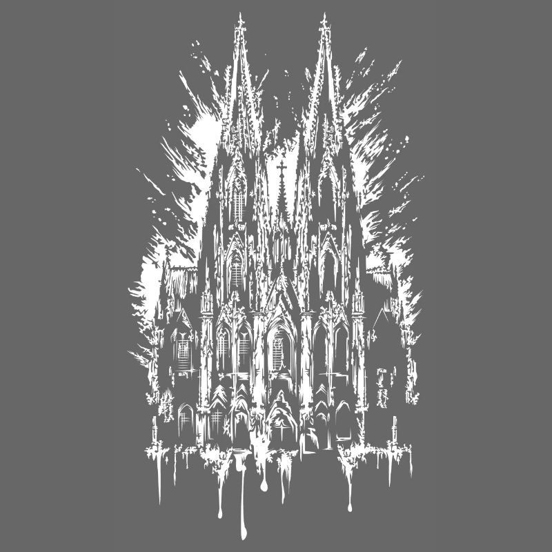 Illustration de graffitis de la cathédrale de Cologne