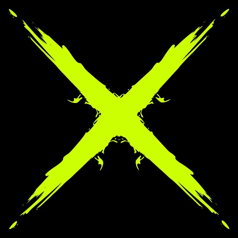 Croix design vectoriel jaune