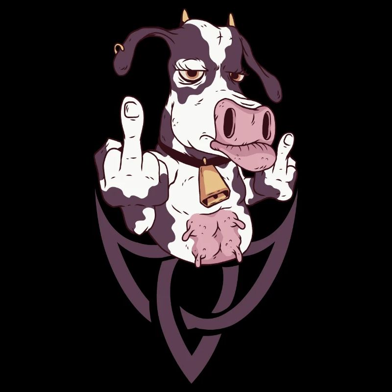 Le geste de la vache rebelle