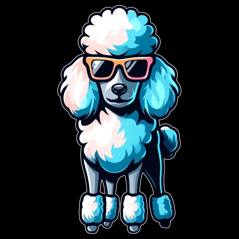Cool Poodle Dog Sunglasses Summer Design