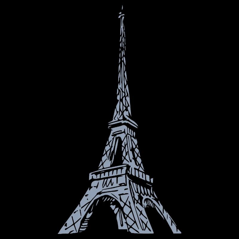 Tour Eiffel Silhouette Paris Look Grunge